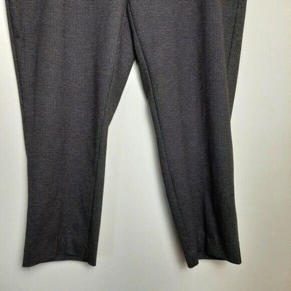 LAURA Pull-on Dress Crop Pants Subtle Check Pattern PLUS Sz 16 - Picture 8 of 10